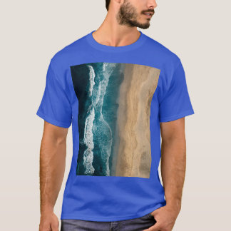 Camiseta Deep Blue Ocean Waves Graphic