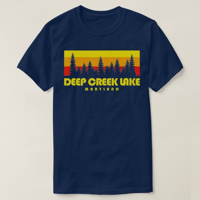 Camiseta Deep Creek Lake Maryland  rees  Deep Creek Lake  (Frente do Design)