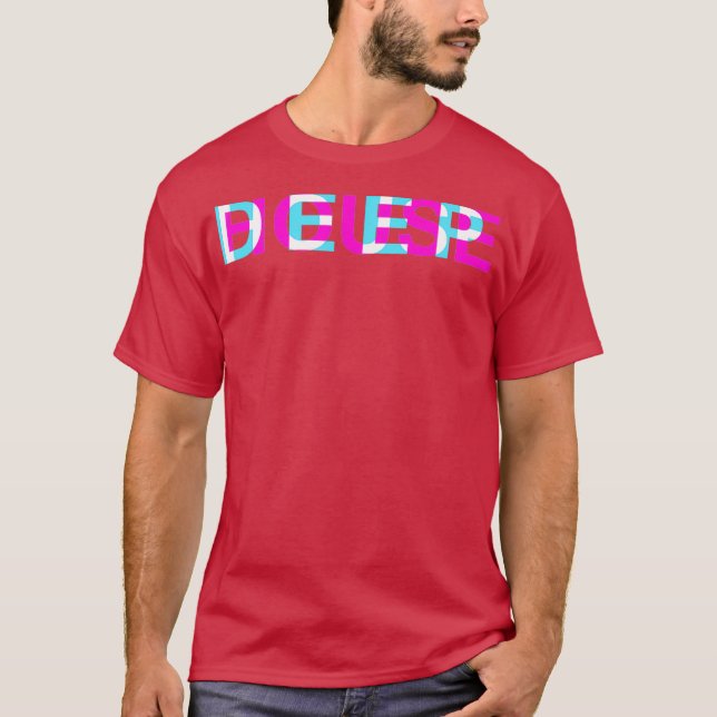 Camiseta Deep House - Dom de Illusão Óptica Luminada (Frente)