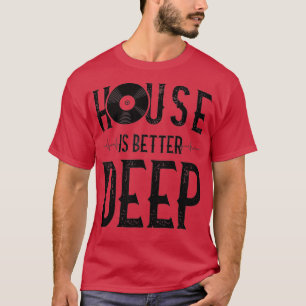 Camiseta Deep House Music Lover - Vinyl EDM DJ Raver