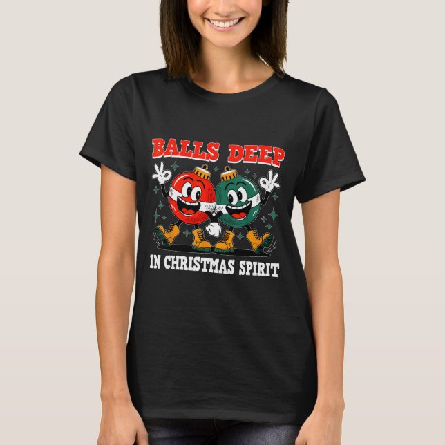Camiseta Deep In Christmas Srit Christmas Humorous Festive  (Frente)