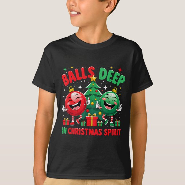 Camiseta Deep In Christmas Srit Funny Ornament  (Frente)