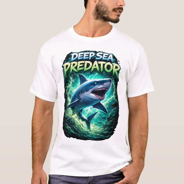 Camiseta Deep sea predator shark T-Shirt (Frente)
