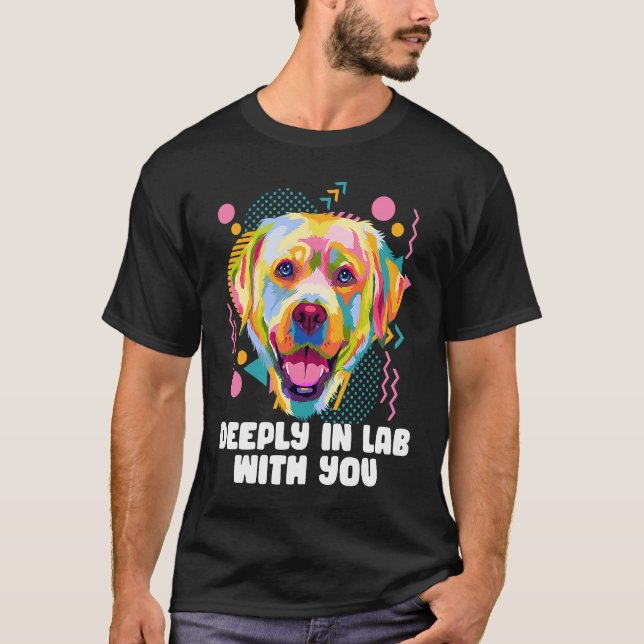 Camiseta Deeply In Lab com você animal Pun Animal Meme Hum (Frente)