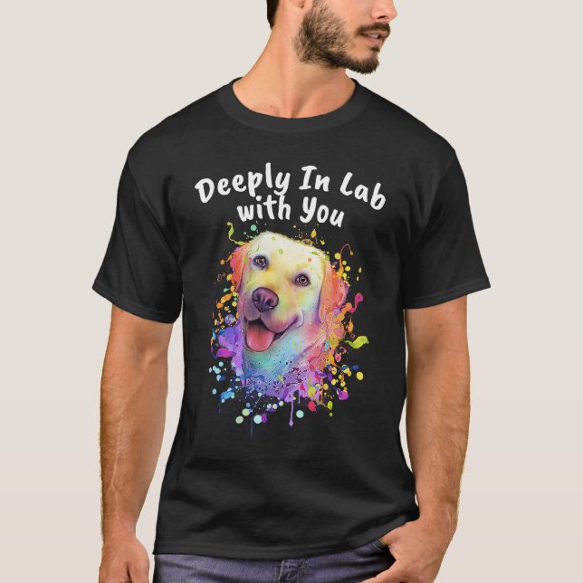 Camiseta Deeply In Lab com você animal Pun Animal Meme Hum (Frente)