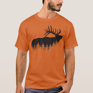 Camiseta Deer and Evergreens Hunting Triblend