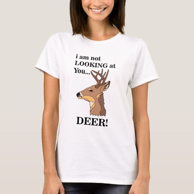 Camiseta Deer Antler Funny (Frente)