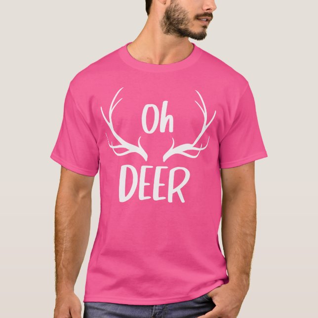 Camiseta Deer Antlers Hunter (Frente)