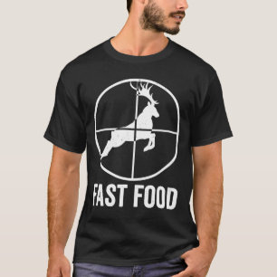 Camiseta Deer Arco caçando Comida veloz caçador de natal
