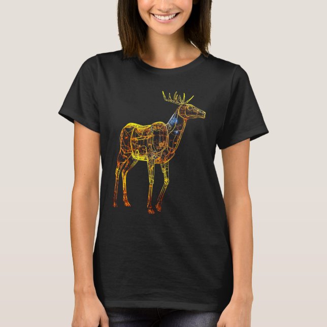 Camiseta Deer artwork motif  animal deer (Frente)