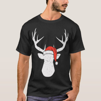 Camiseta Deer Com O Presente De Natal Do Papai Noel