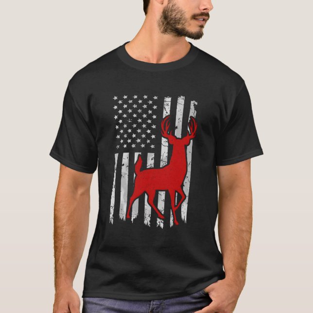 Camiseta Deer Crossbow Hunter Whitetail Archery Arco (Frente)