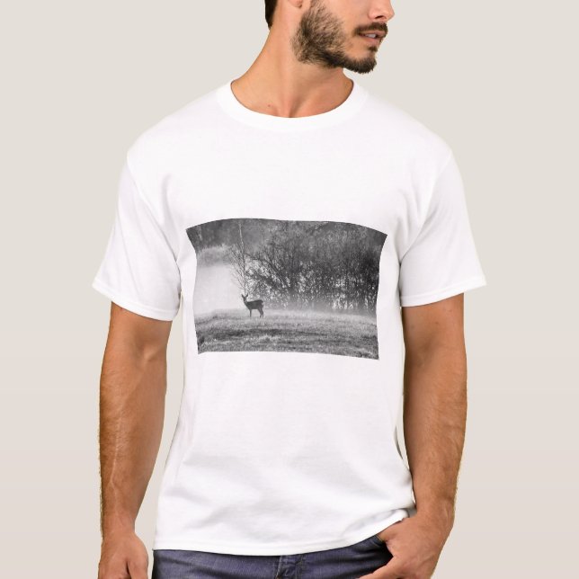 Camiseta Deer em ligado autumn morning (Frente)