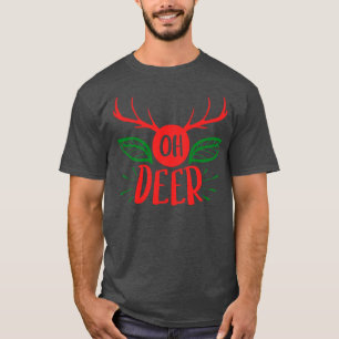 Camiseta Deer Funny Match, grupo da família, reino de Natal