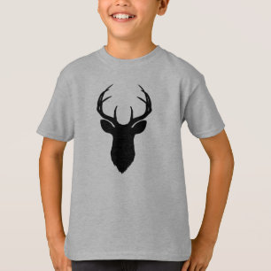 Camiseta Deer Head Antlers Rustic Country Modern