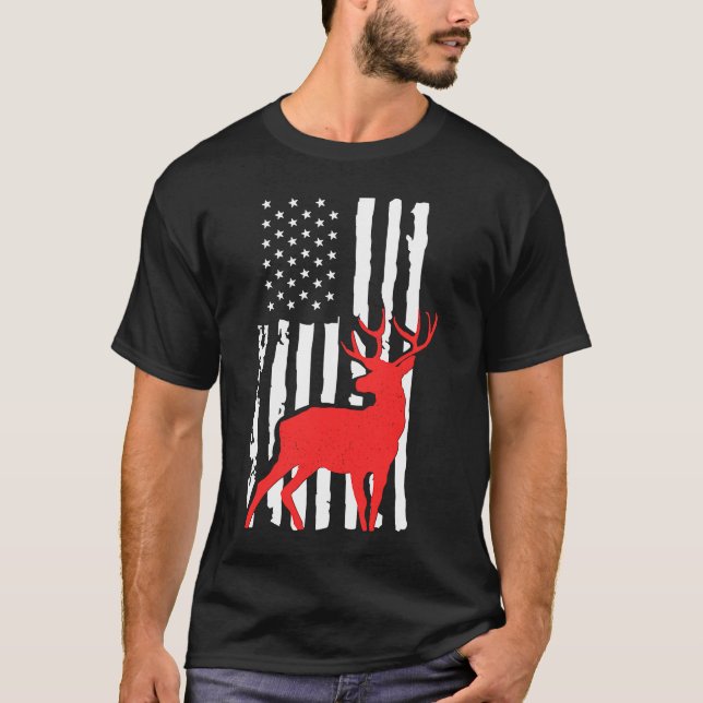 Camiseta Deer Hunter Americano para Caçadores (Frente)