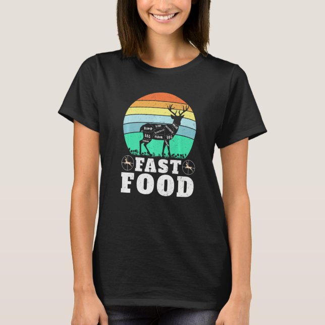 Camiseta Deer Hunter Fast Comida Presente (Frente)