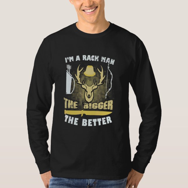 Camiseta Deer Hunter Sou Um Homem De Rack (Frente)
