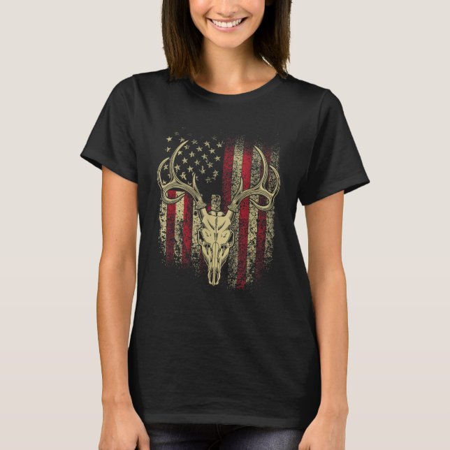 Camiseta Deer Hunters Deer Skull (Frente)