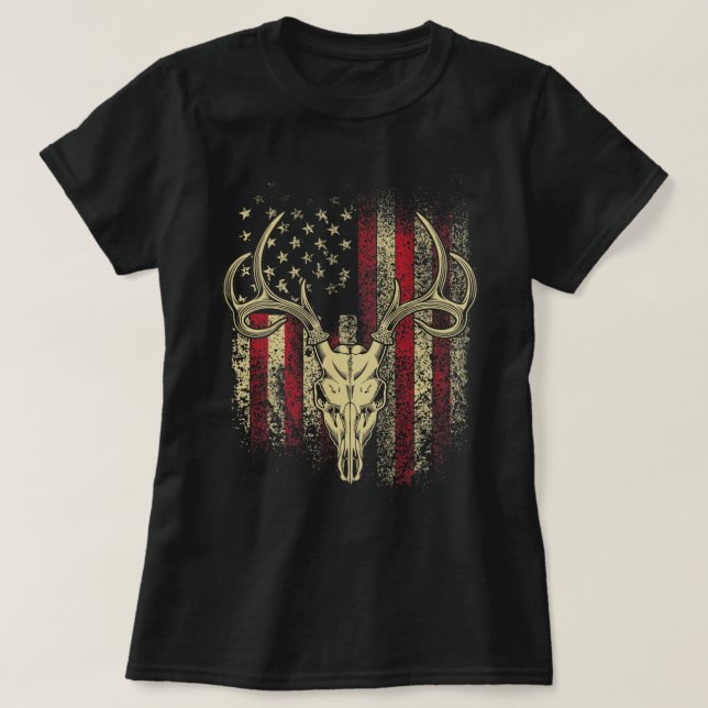 Camiseta Deer Hunters Deer Skull (Frente do Design)