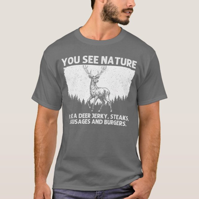 Camiseta Deer Hunting Art for Men Women Wildlife Hunter Dee (Frente)