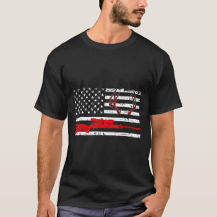 Camiseta Deer Hunting Dons American Flag Usa Flag Husband