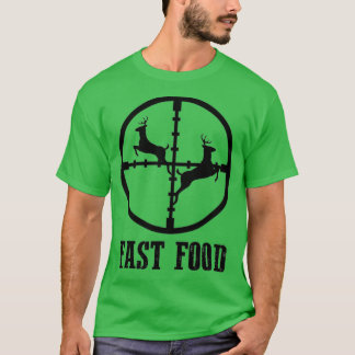 Camiseta Deer Hunting Funny Hunter Fast Comida Presente