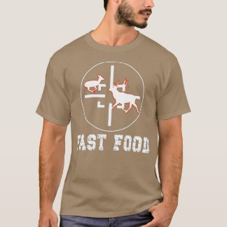 Camiseta Deer Hunting Season Funny Hunter Fast Food