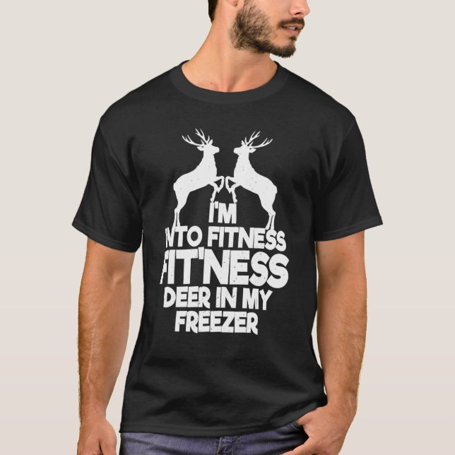 Camiseta Deer In My Freezer Deer Hunting Men (Frente)