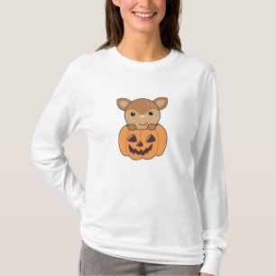 Camiseta Deer In Pumpkin Sweet Deer Happy Halloween