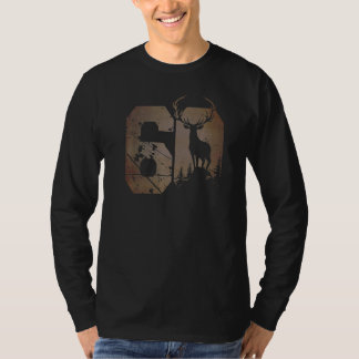 Camiseta Deer Motif Para O 60º Aniversário Do Caçador