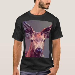 Camiseta Deer Polygons Nature