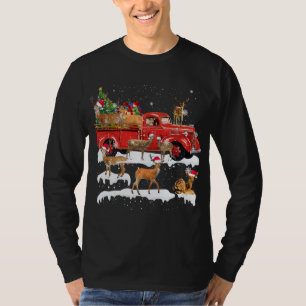 Camiseta Deer Riding Red Truck Feliz Natal X mas Feio G