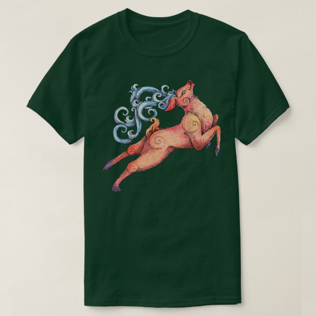 Camiseta Deer Tshirt, Fairy Deer Art Tee, Deer Lover, Deer (Frente do Design)