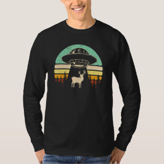 Camiseta Deer Ufo Abduz Espachante De Alienígena Abduzindo 