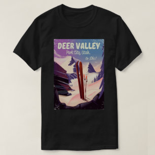 Camiseta Deer Valley, Park City, Utah, poster de viagens de