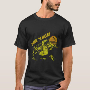 Camiseta Deer Valley Utah Retro Skiing Tee
