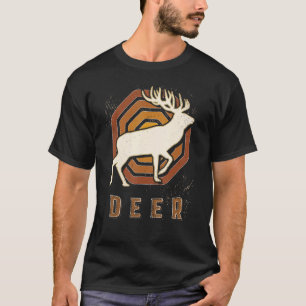 Camiseta Deer Vintage Retro Classic Animal Love