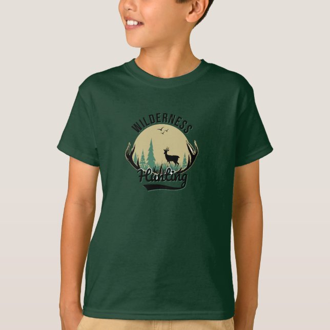 Camiseta Deer Wilderness Hunting (Frente)