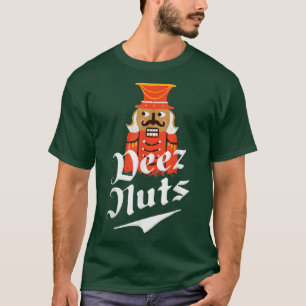 Camiseta Deez Loucos Nozes Homens e Mulheres Engraçados Xma