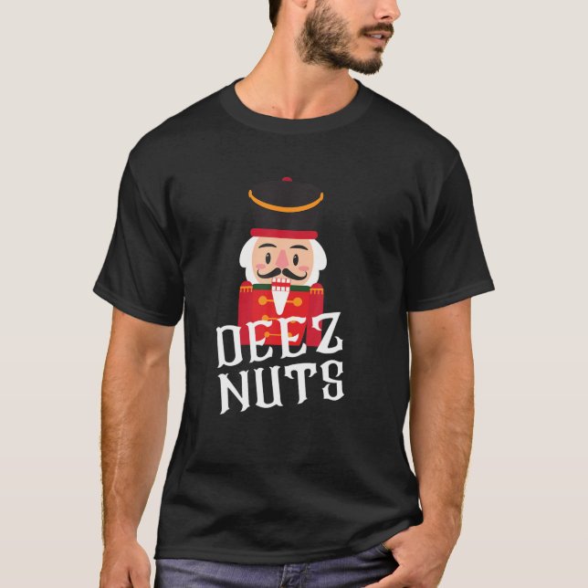Camiseta Deez Loucos Nozes Homens Mulheres Engraçadas (Frente)