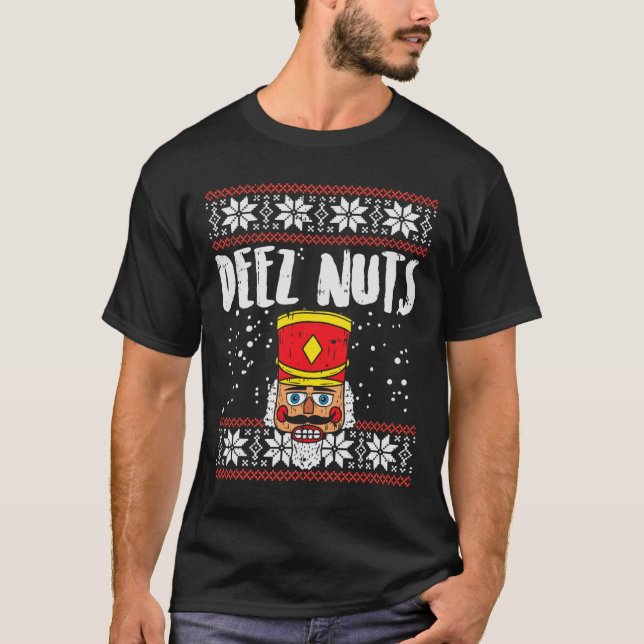 Camiseta Deez Loucos Nutcracker Divertir-se Com Um Presente (Frente)