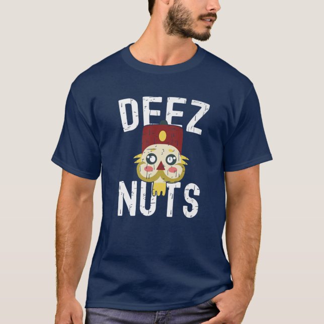 Camiseta Deez Loucos Nutcracker Engraçado Feliz Natal Pajam (Frente)