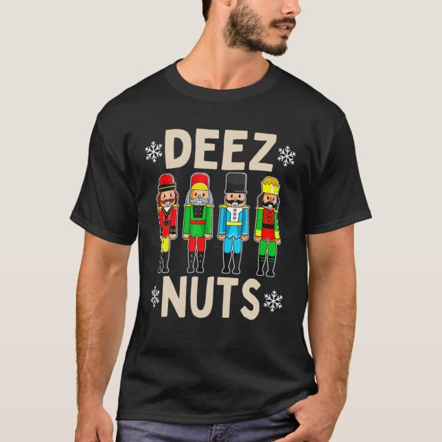 Camiseta Deez Loucos Nutcracker Feio Docinho De Natal Engra (Frente)