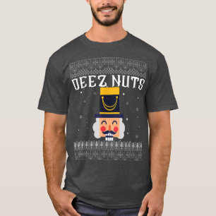 Camiseta Deez Loucos Nutcracker Feio Docinho De Natal Engra
