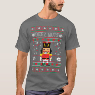 Camiseta Deez Loucos Nutcracker Feio Docinho De Natal Engra