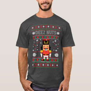 Camiseta Deez Loucos Nutcracker Feio Docinho De Natal Engra