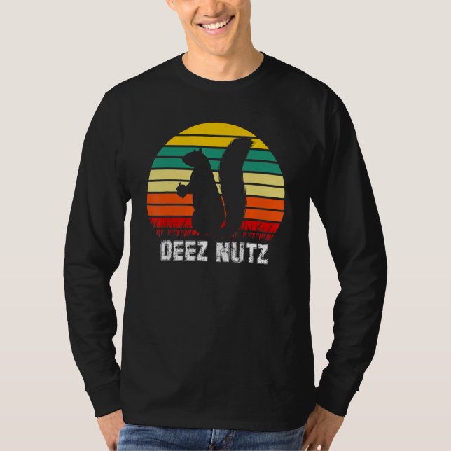 Camiseta Deez Loucos Nutcracker Xmas Pajama Funny Squirrel  (Frente)