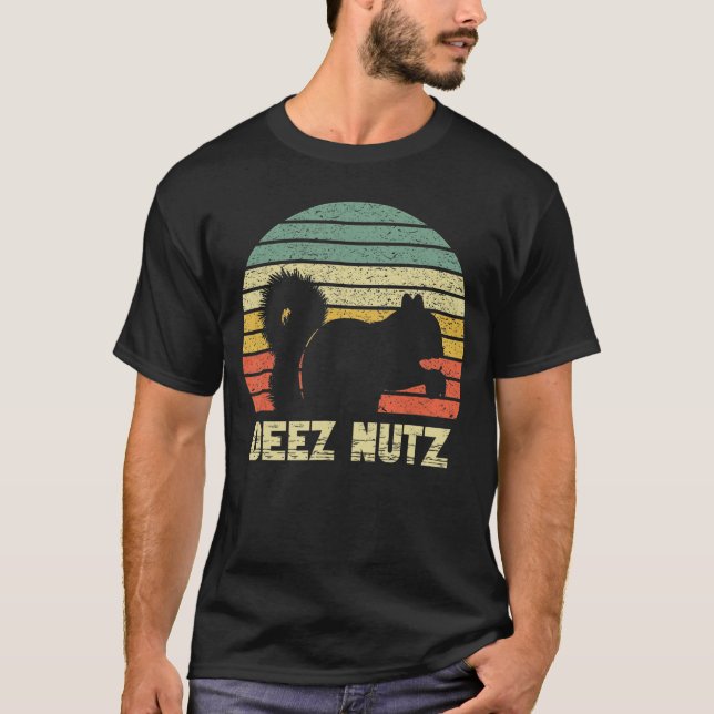 Camiseta Deez Nuts Quebra-Nozes Esquilo Deez Nutz Deezs Nut (Frente)