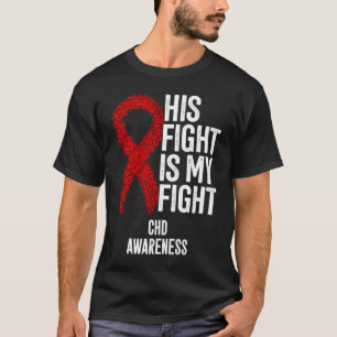 Camiseta Defeito Congênito do Coração A Luta Dele É Minha L